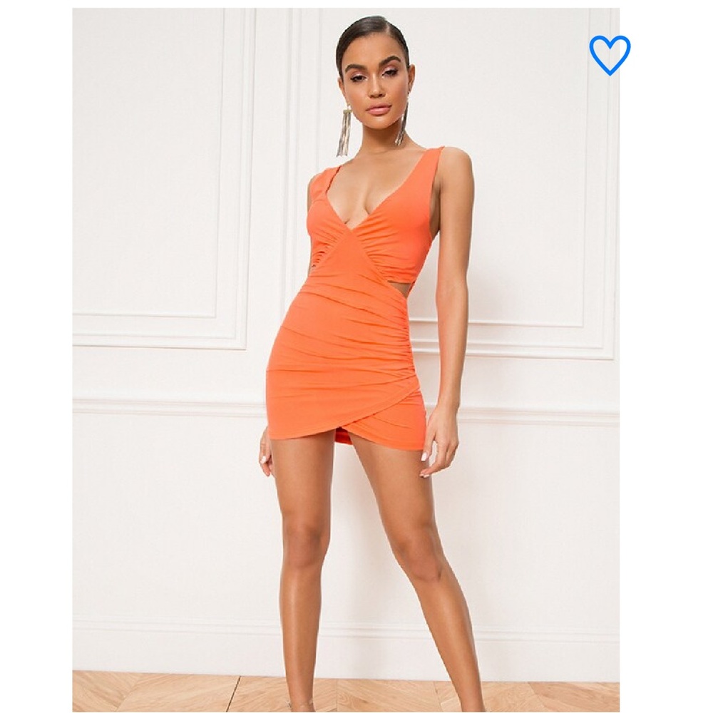 Superdown Vibrant Orange Mini Dress